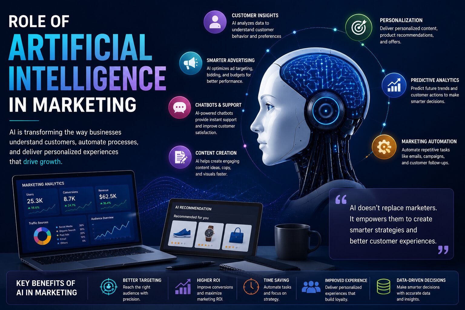 Role of Artificial Intelligence in Marketing with AI-powered digital marketing strategies